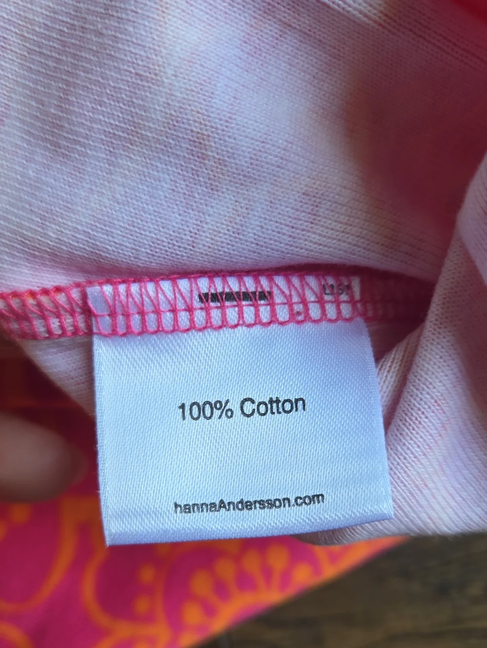 Hanna Andersson Pink And Orange Floral And Striped Play Dress